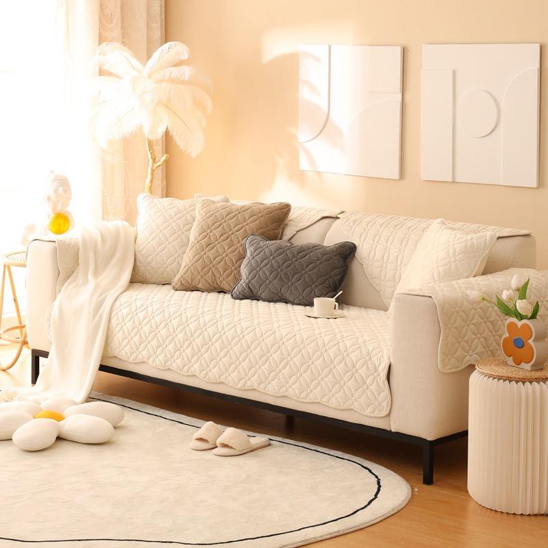 Nordic Simple Sofa Cushion Fabric Non-Slip Four Seasons Universal Seat Cushions Modern Sofa Cover Backrest Towel