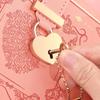 PU Leather B6 Secret Diary Book With Lock Key Secret Journal Portable Rose Code Book  Women Girls