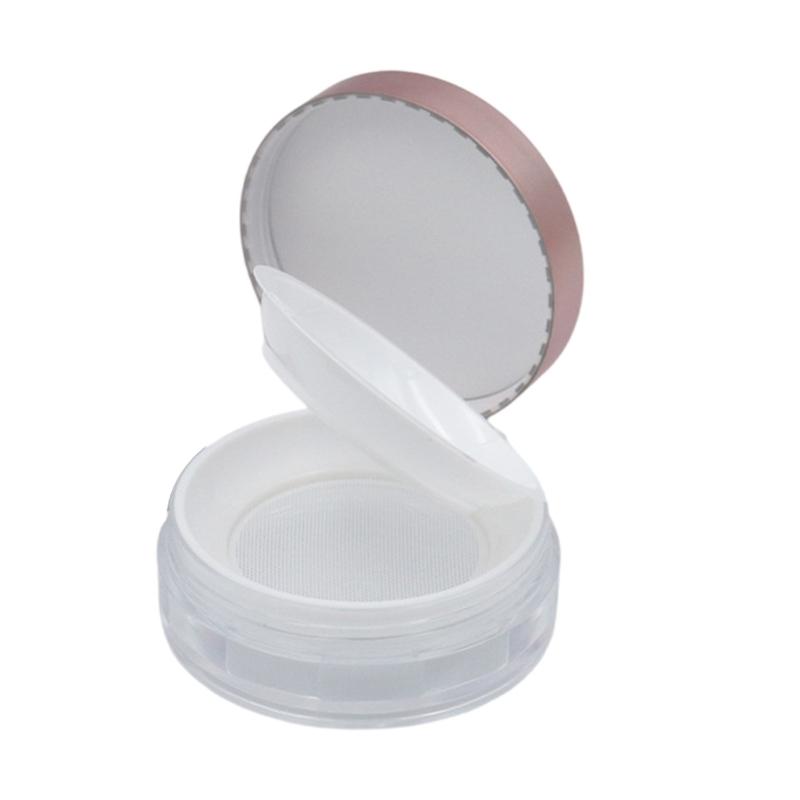

Loose Powder Containers,Reusable Empty Makeup Powder Case with Elasticated Net Sifter for Setting Powder,Face Powder