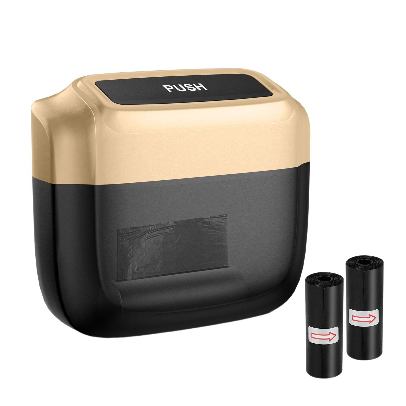 

Автомобильный мусорный бак с крышкой и мешком для мусора Основные автомобильные аксессуары для интерьера герметичный органайзер для мусорного бака золотой