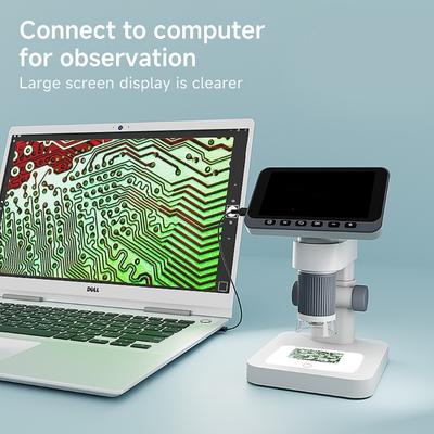 High Resolution Digital Microscope with Build In Screen Portable for Immediate Observation of Microscopic