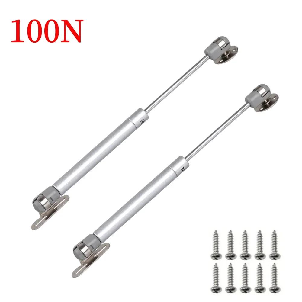 100N 150N 200N Hydraulic Support Rod Hinge for Kitchen Wardrobe Gas Spring Supports Cabinet Doors Lift Close Damper 10/12Inch