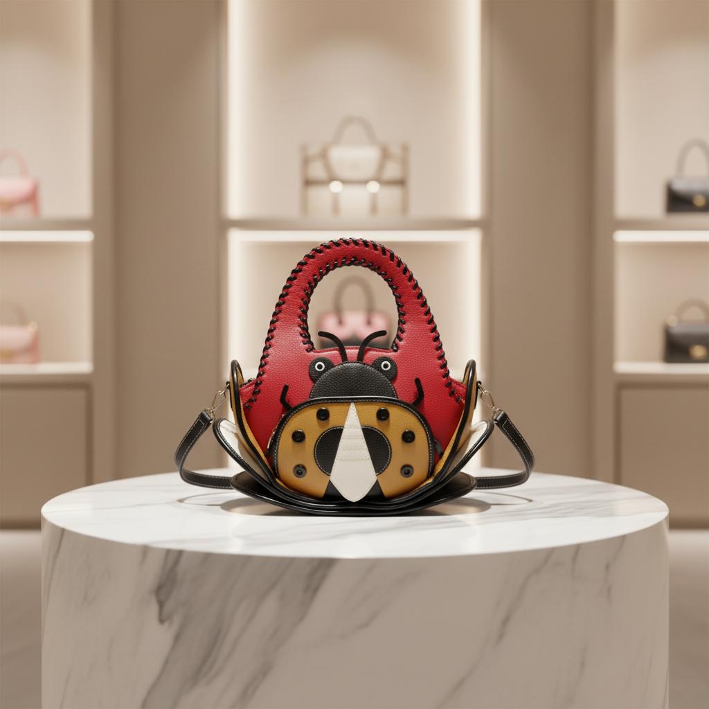 2026 Fashion Contrast Color Women s Large Capacity Handbag Zipper Unique Design butterfly Shape Double Unique Design Women s Bag L40xW18XH25cm оранжевый