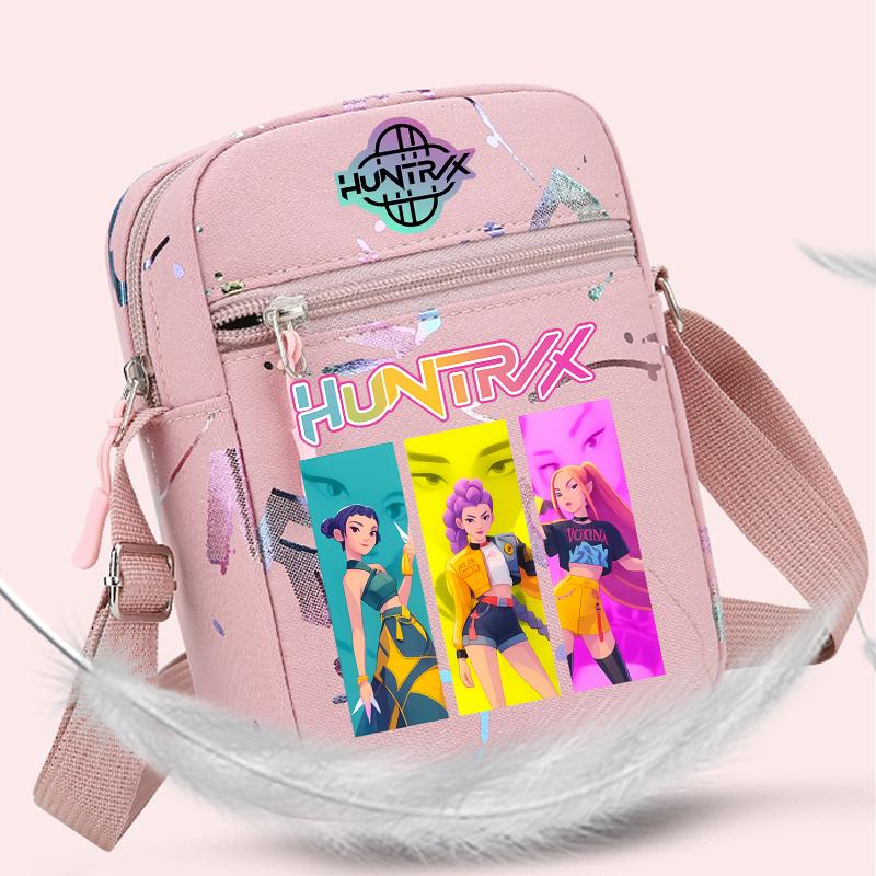 kpop Demon Hunters crossbody Mobile phone bag HUNTRX The single shoulder bag k-pop Rumi Mira Huntrix coin purse k pop Handbag