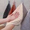 6 Piece Absorbent Coral Fleece Square Hand Towel Stripe Cleaning Cloth Practical Kitchen Towel  Home