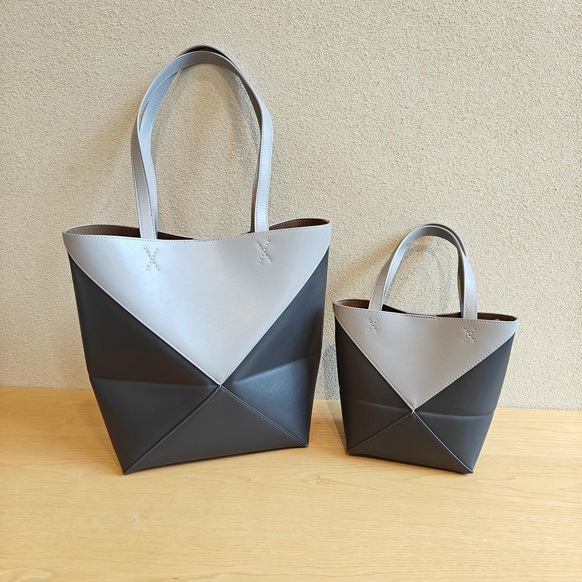 

Новый интернет-красный конверт, деформируемая складная сумка-тоут с геометрическим рисунком, модная цветная большая сумка на одно плечо из натуральной кожи