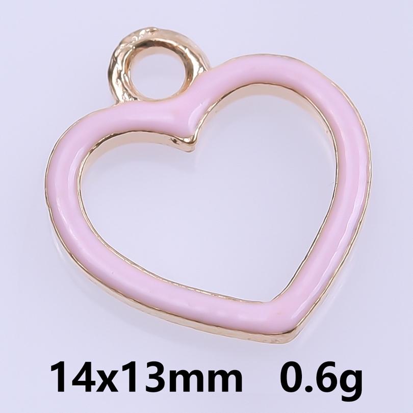 Rosa Liebe Mädchen Accessoires Emaille Großhandel Anhänger Für Schmuckherstellung Zubehör Mond/Blume/Schmetterling Anhänger Charm DIY Ohrring Basteln