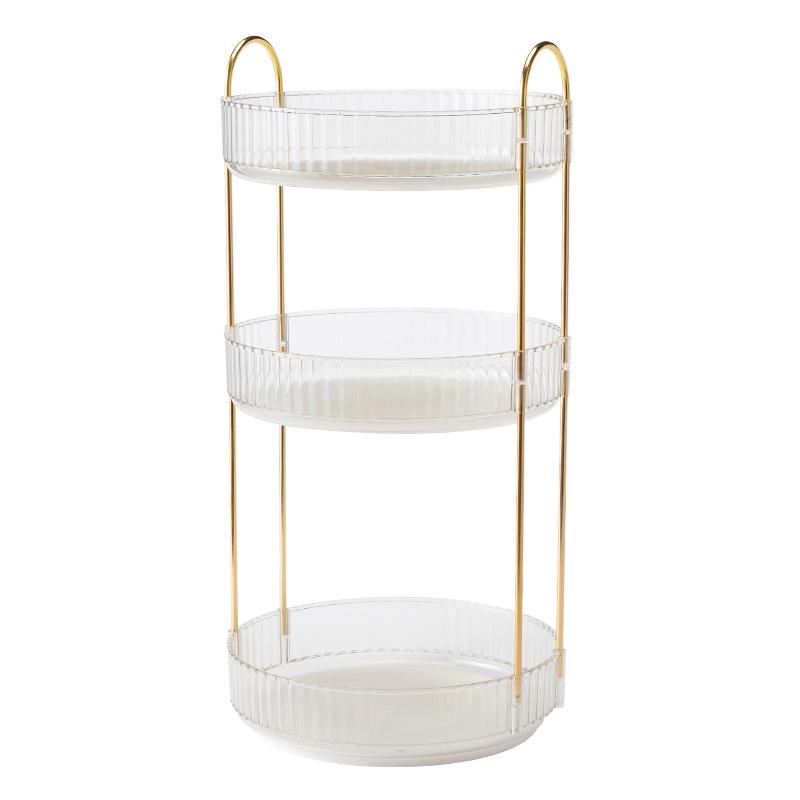 Rotating Luxury Cosmetics Storage Box for Vanity Table and Bathroom
