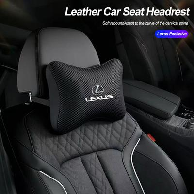Oreiller Cervical en Coton à Mémoire pour Appui-tête de Siège de Voiture en Cuir pour F SPORT RX300 IS200 IS250 ES350 Ct200h UX250h NX300h RX350 ES300h