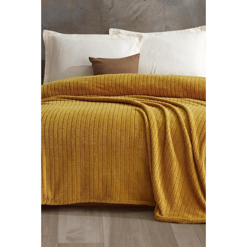 Bequem | Gestreifte Wellsoft-Einzeldecke