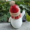 Solar-Powered Snowman Lantern - Outdoor Christmas Resin Ornament