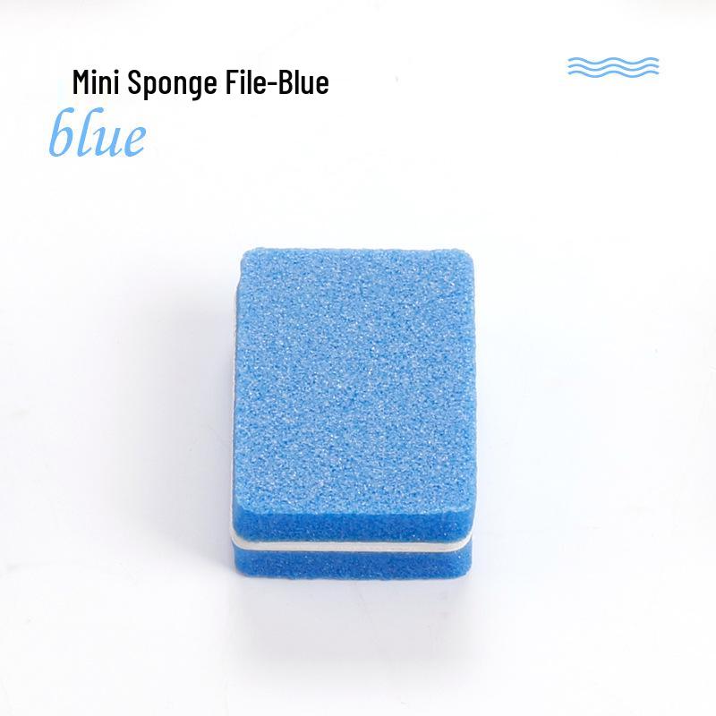 Mini Tofu Sponge Nail File: Dual-Sided Manicure Polishing Tool