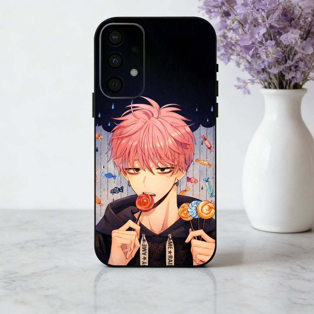 T-Tamon s B-Side-E phone Case For Samsung Galaxy A73,A72,A71,A70,A53,A52,A51,Others Soft Black Shell