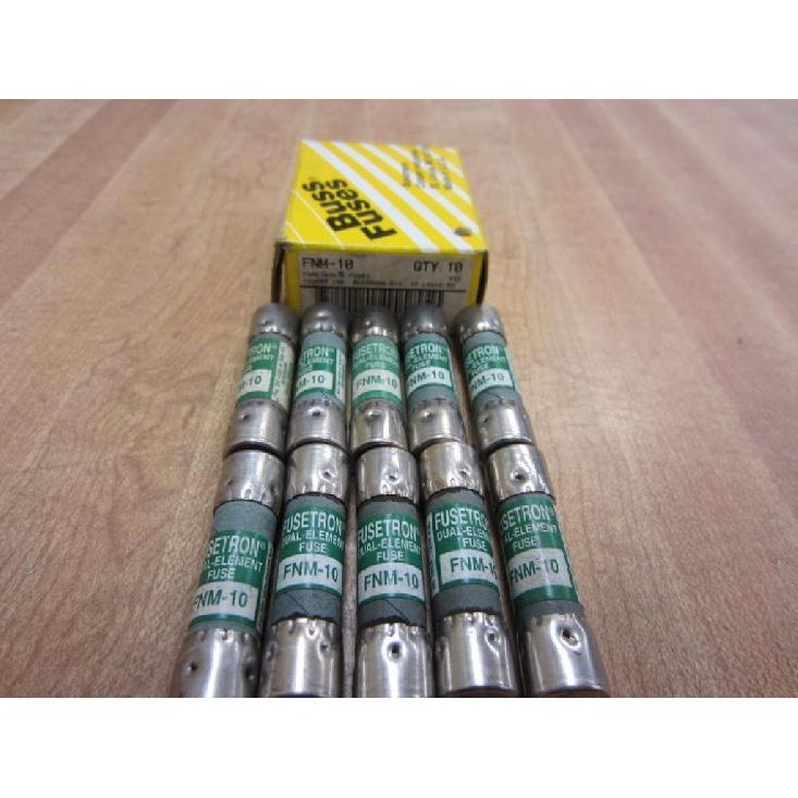

Bussmann FNM-10 Fusetron Fuse FNM10 (Pack of 10)