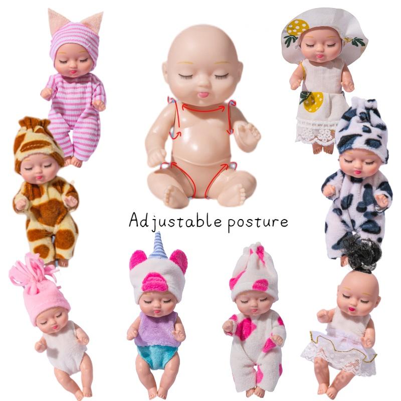 Reborn Sleeping Doll Girl Pvc Bjd Toy With Adjustable Joints And Soft Clothes