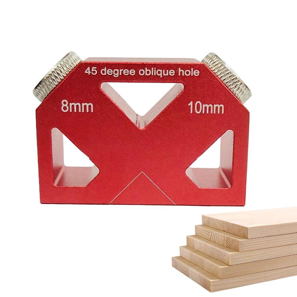 3-10mm Bit Sizes Oblique Hole Locator Multifunctional Design Woodworking Hole Jig  Carpentry Tasks