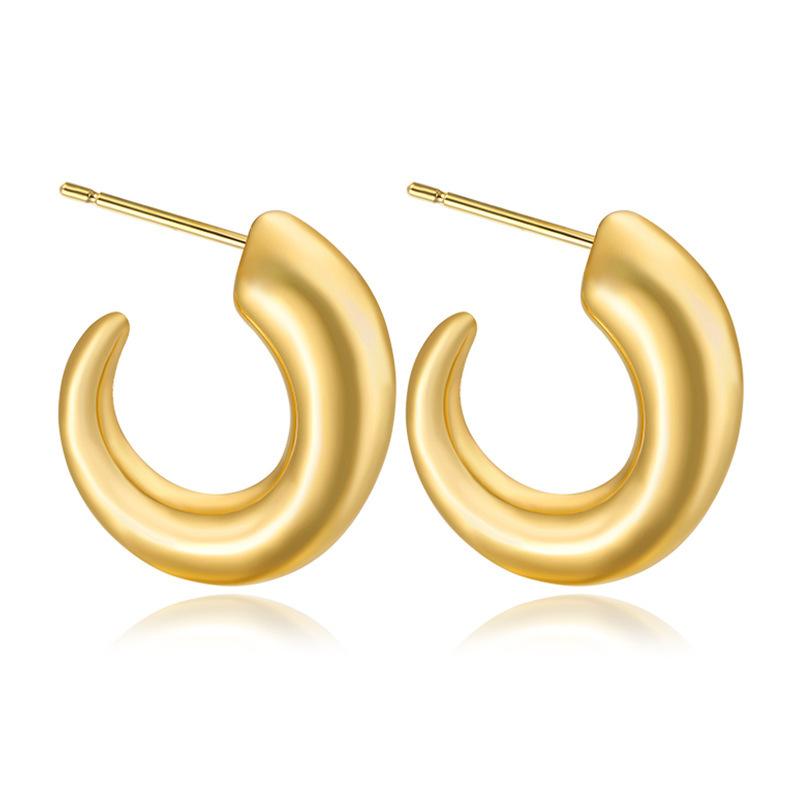 

Аксессуары, Серьги-кольца из нержавеющей стали, Серьги, Золотые женские серьги-бамбуки, Серьги