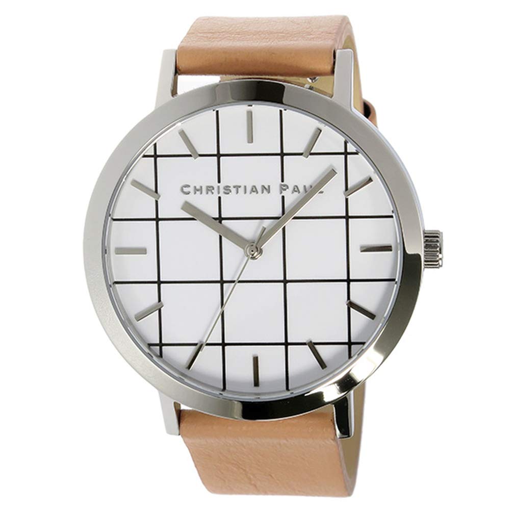

Christian Paul Grid AIRLIE Unisex Watch GR-04 Silver/Beige [Re-imported] [wimp]