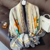 180*90cm muffler fashion Luxury Brand Scarf Women New Style Fashion Color Matching Print Silk Lady Popular Headcloth Beach Shawl