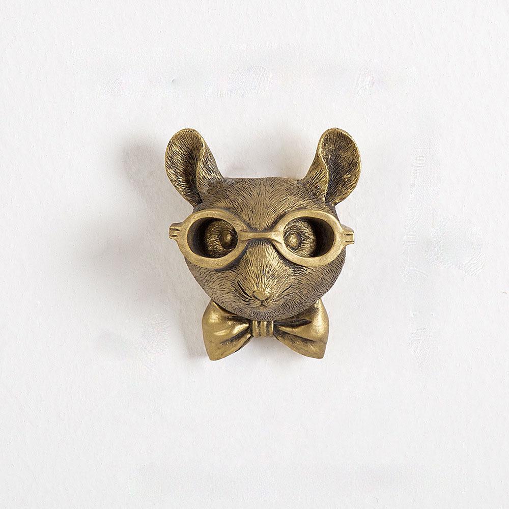 

Animal Heads Wall Decor Resin Sculptures Wall Hanging Decoration Imitation Vintage Wall Sculpture for Living Room Bedroom Office