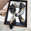 New Versatile Imitation Silk with Suit Silk Scarf Fashionable Women's Small Square Silk Scarf French Spring and Autumn Scarf