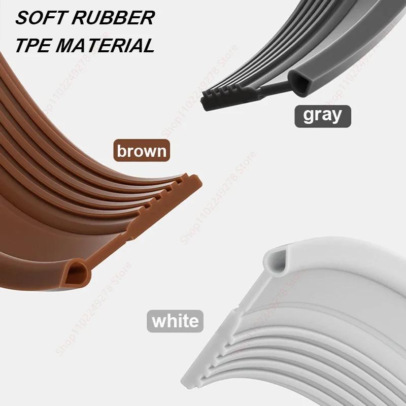 New Door Bottom Sealing Strip 1M Windproof Dust Stopper Guard Rain Weatherstrip Noise Reduction Insulator Sealer Home Hardware
