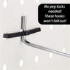 Feb.200 Pieces Of Plastic Pegboard Hook Lock Pegboard Display Hook Storage Rack
