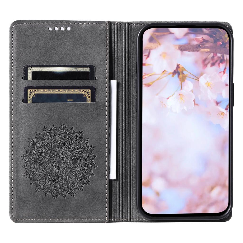 For Samsung Galaxy A55 5G Leather Case Mandala Flower Wallet Phone Cover