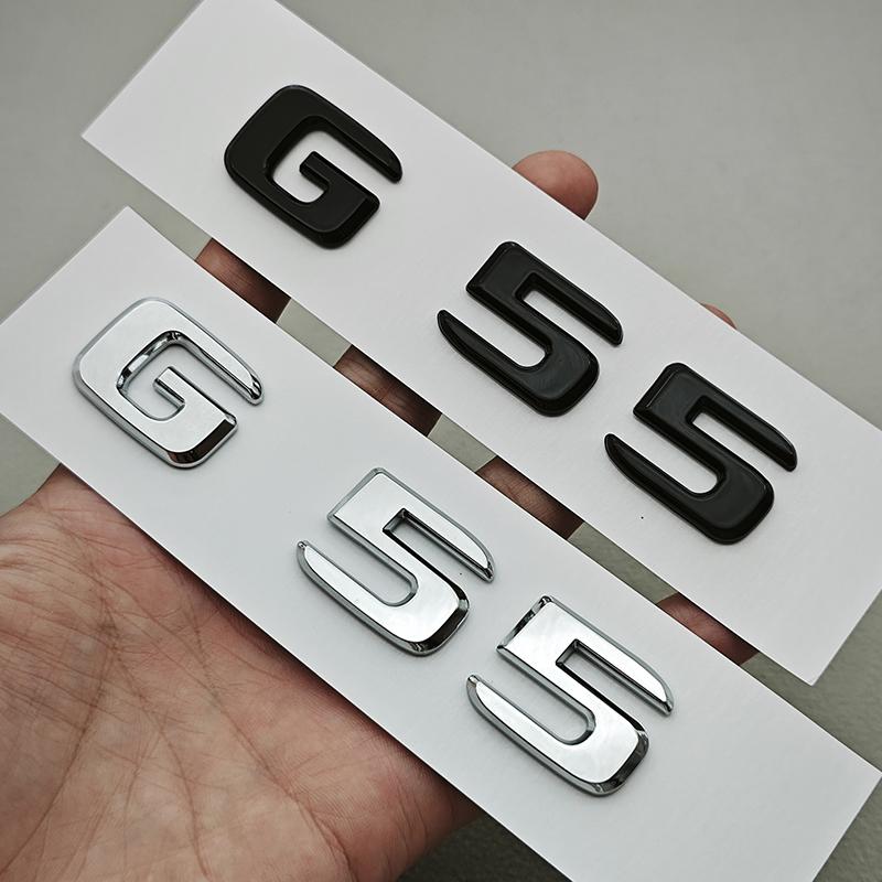 IXEA6 3D ABS Car Letters Logo G55 G63 G65 Sticker Rear Trunk Badge Emblem Decals For Mercedes Benz AMG G55 G63 W463 Auto Accessories