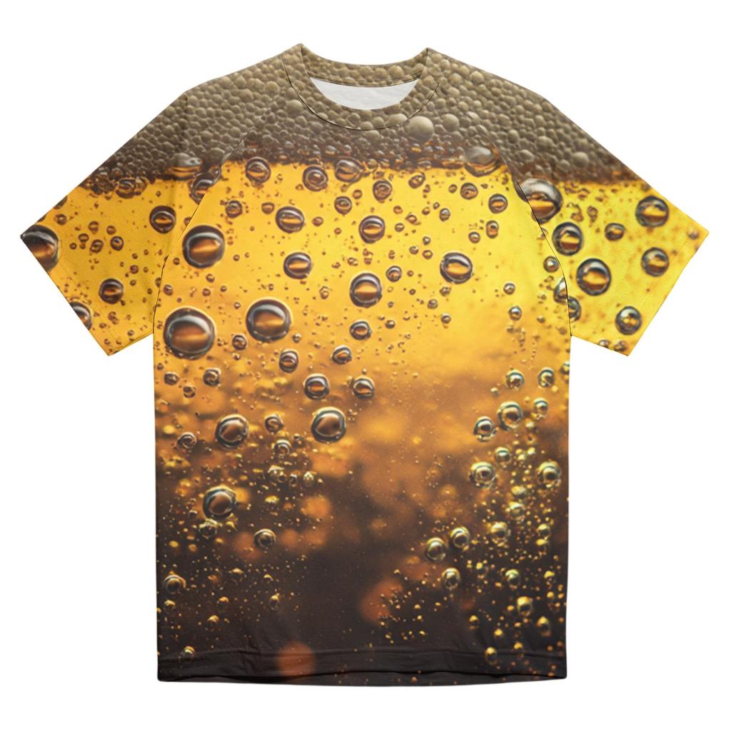 Men's Crew-neck Casual Printed Short-sleeved T-shirt Top