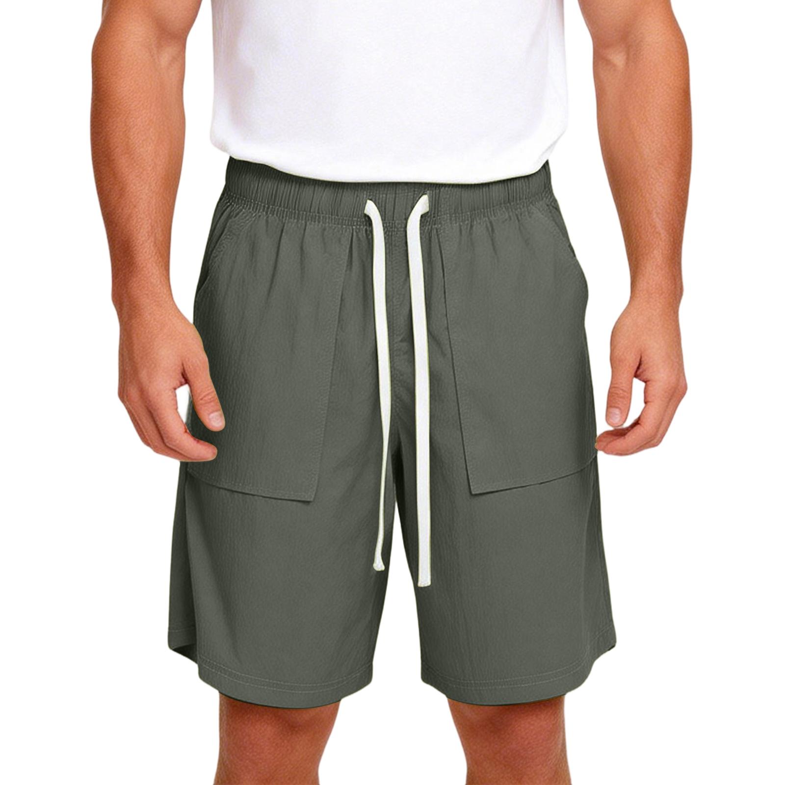 Men s Sports Casual Five-point Pants Beach Shorts XXXL