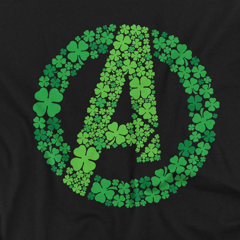 Avengers Unisex Adult Logo Shamrock St Patricks Day T-Shirt