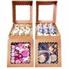 6pcs Treat Boxes with Window Paper Gift Box Treat Boxes Square Gift Packing Box for Gift Giving Party Wedding Anniversary Multipurpose Flip Top
