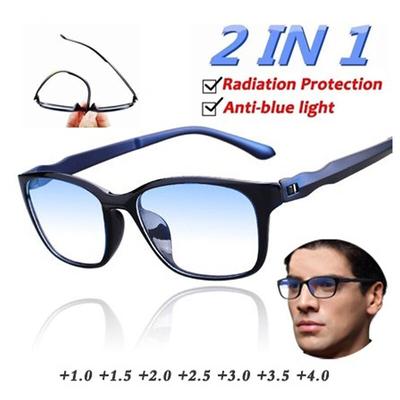 Occhiali da lettura anti luce blu da uomo e da donna TR90 per computer con grado +1,0 a +4,0 occhiali anti radiazioni