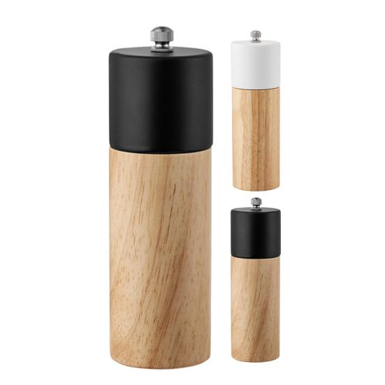 6 Inch Spice Grinder Manual Rotor Adjustable Coarseness Wood Ceramic Natural Pepper Salt Grinder for Kitchen