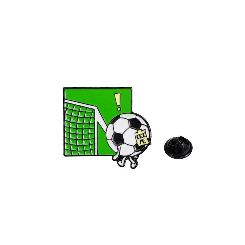 US, Canada and Mexico World Cup Football Brooch Cute Cartoon Alloy Oil Drip Personalized Backpack Accessories Sports Badges