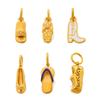 Retro Western Cowboy Boot Pendant with Niche Design