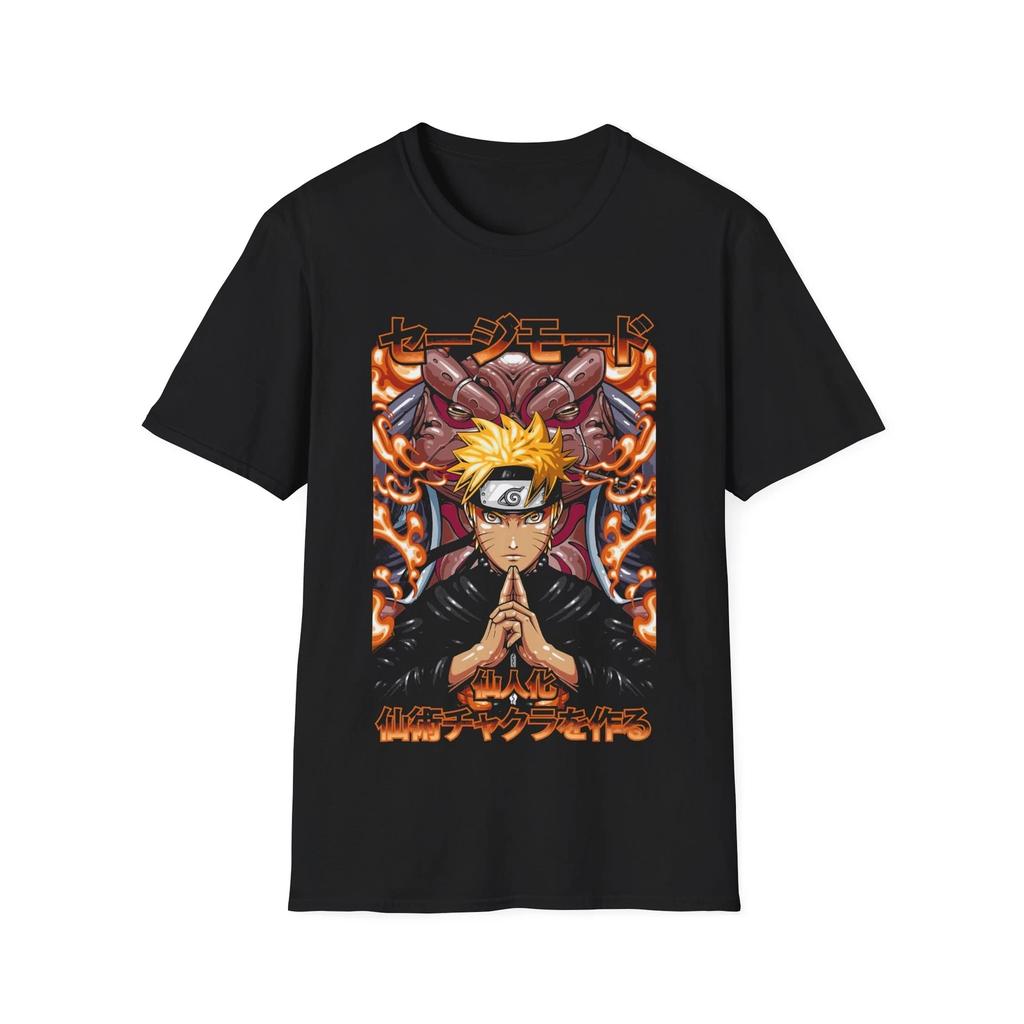 Naruto Graphic T-shirt Japanese Cartoon Unisex Summer New Men's and Women's Streetwear