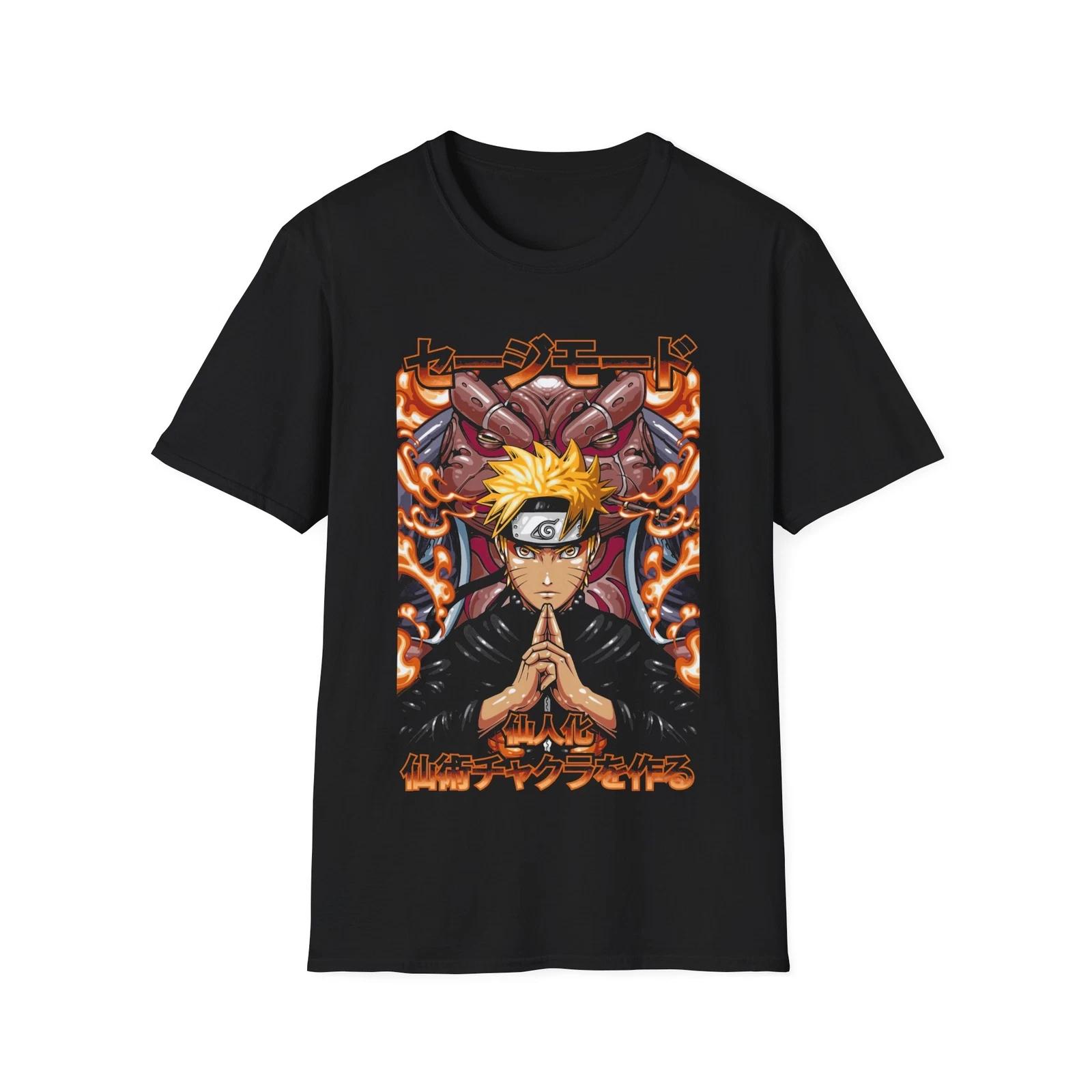 

Naruto Graphic T-shirt Japanese Cartoon Unisex Summer New Men s and Women s Streetwear 4XL