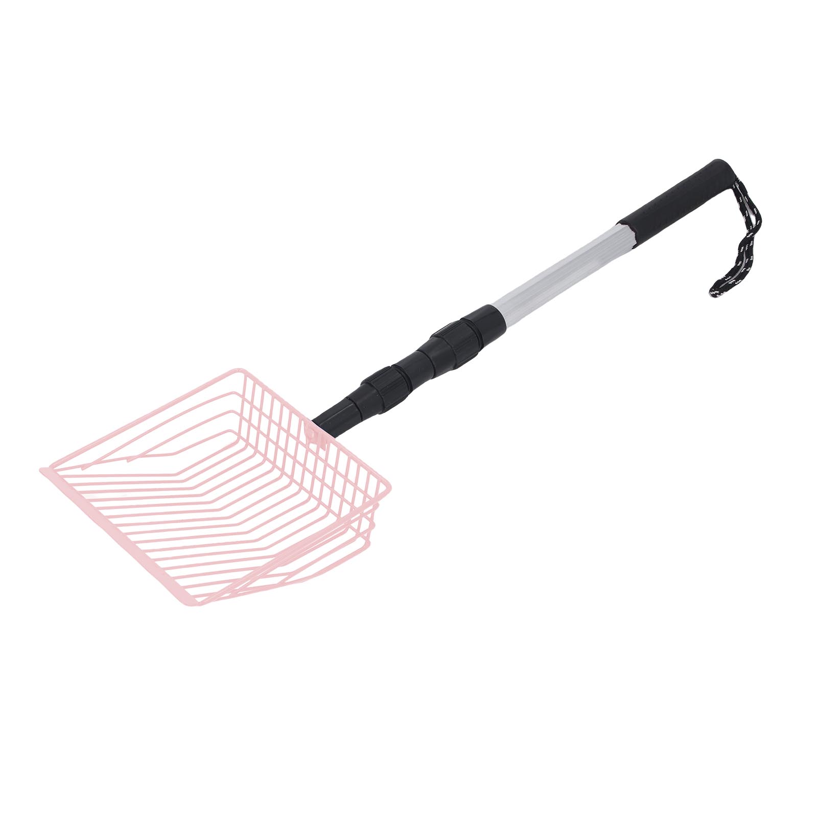 

Металлический совок для куриного помета 3-секционный длинный ручной антипригарный для куриного курятника кошки розовый