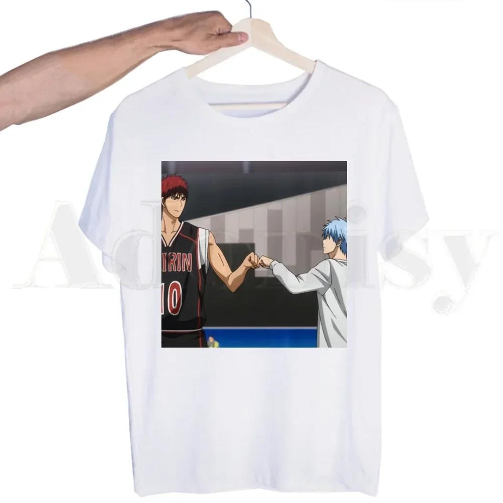 Koszykówka Gorąca Japońska Kuroko No Basket Anime T-shirt dla Mężczyzn Krótki Rękaw Męskie Topy T-shirt dla Mężczyzn Biały T-shirt Damskie Koszulki