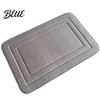 Durable PVC Liner Water Shower Coral Velvet Carpet Quick-drying Bathroom Mat Door Slip-free With Non-slip
