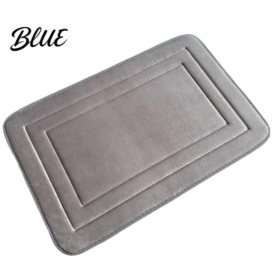 Durable PVC Liner Water Shower Coral Velvet Carpet Quick-drying Bathroom Mat Door Slip-free With Non-slip
