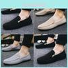 Casual Canvas Loafers For Men With Breathable Fabric And Rubber Sole For Summer Comfort
