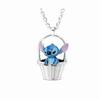 New 925 Silver Cute Lovely Stitch Lilo Pendant Bead The Princess Charm Fit Bracelet DIY Women's Jewelry Gift