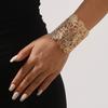 Elegante Bracciale A Maglia Vuota Design A Maglia Vuota Ampio Bracciale Aperto Bracciale Retro Esagerato per Donne
