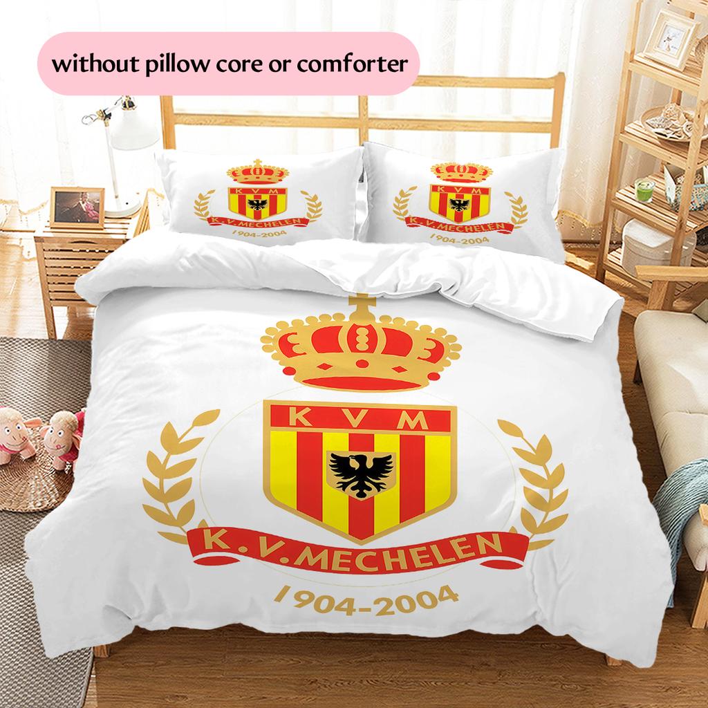 KV Mechelen Pattern Bedding Home Decoration Birthday Gift (1 * Duvet Cover + 2 * Pillowcase, Without Core)