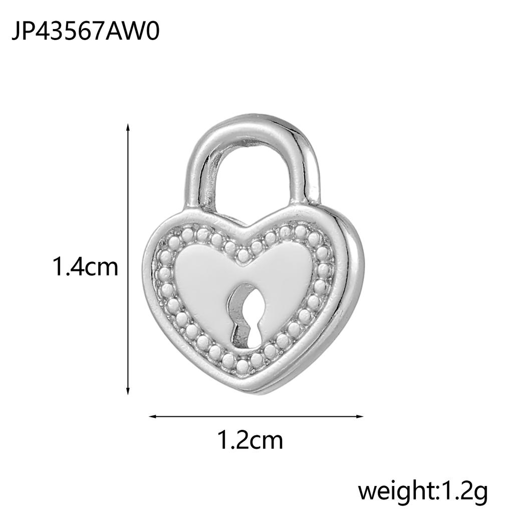 Elegant Stainless Steel Gold Plated Heart Love Cross Shell Starfish Oil Drop Pendant Charms for DIY Jewelry Making Women