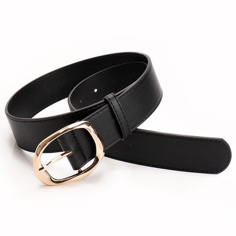 Stylish Womens Casual Buckle Belt Made Of Faux Leather With Classic Pin Closure For Work And Leisure