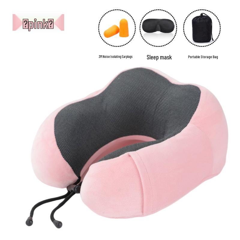 Hump-Shaped Memory Foam U-Shaped Neck Pillow for Office, Travel, and Business Trips